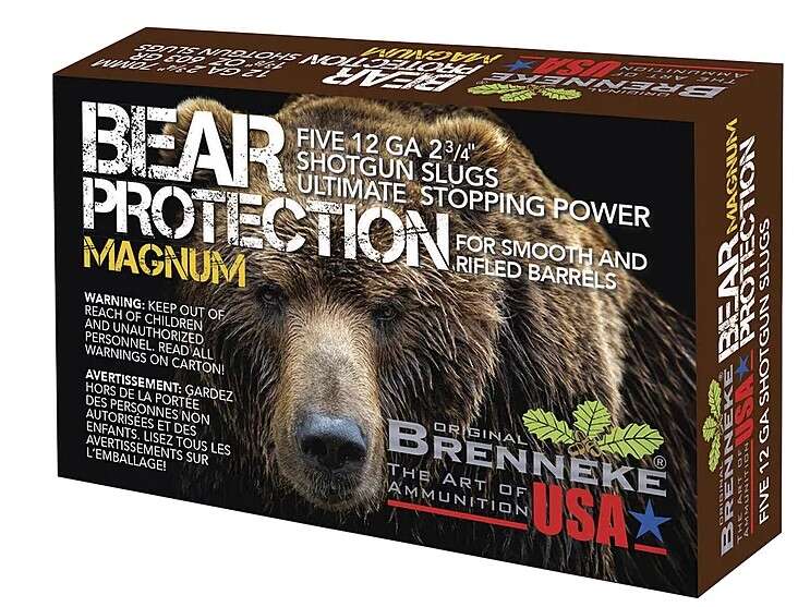 Ammunition Brenneke USA 1 3/8 oz 12Gauge BR SL122BPM   BEAR PROT MAG 12 2.75 SLUG 13/8 5/50 • Model: 1 3/8 oz